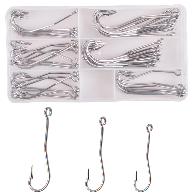 Fishing Hook Assortment - 스테인리스 스틸 긴 생크 낚시 후크,