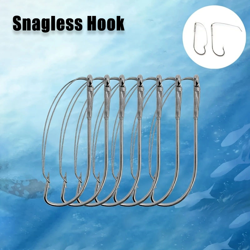 Fishing Hook Offset - 20/40개 위드리스 오프셋 웜 후크 -