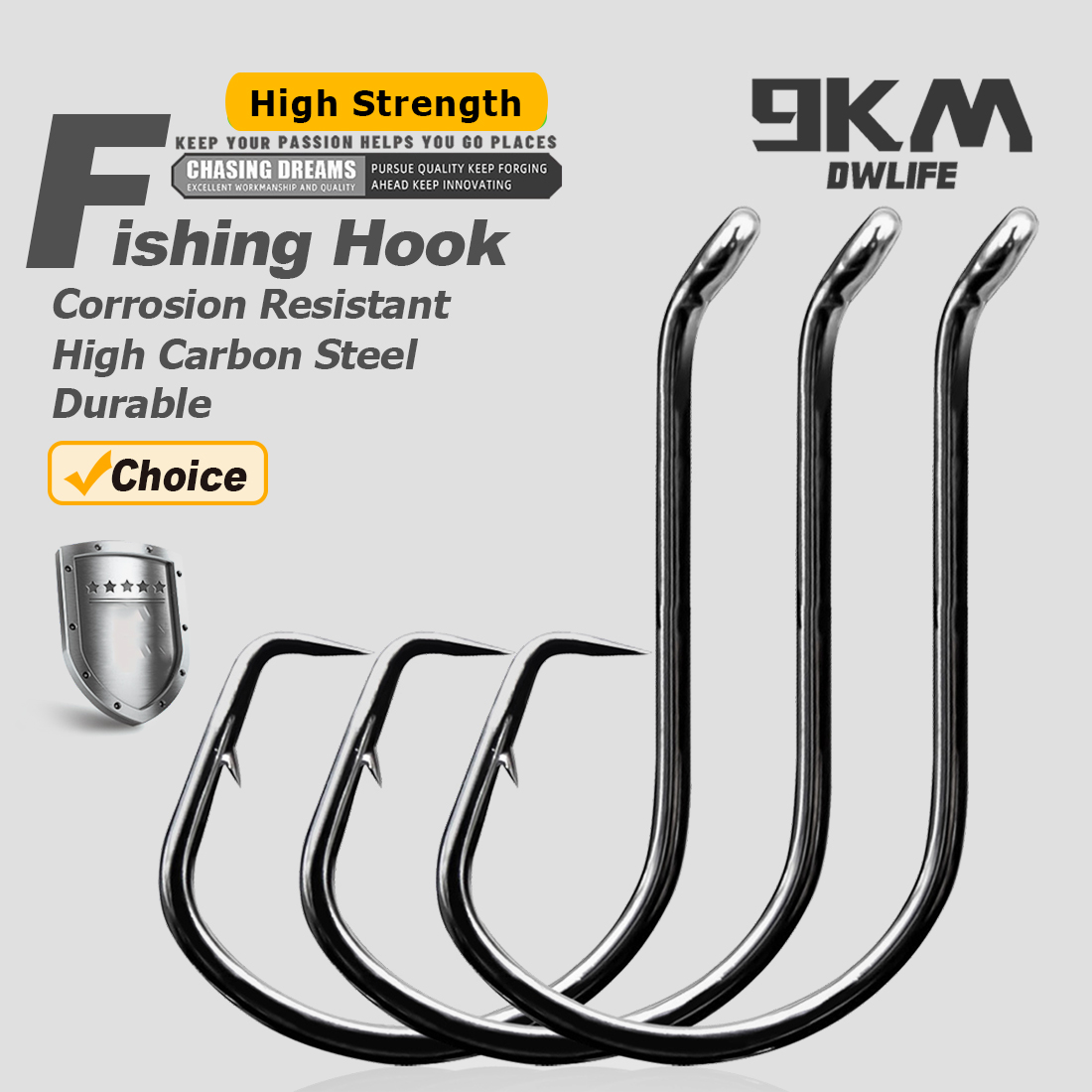 Fishing Hook Circle - 9KM 원형 낚시 후크 25~50Pcs 오프셋