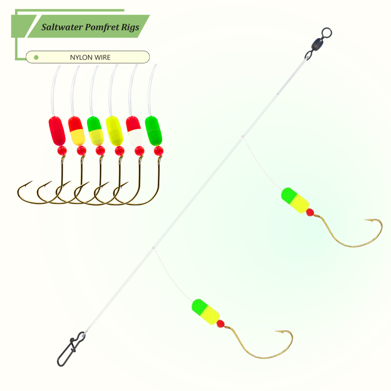 Fishing Hook Circle - 3개/6개 포만로 서프 낚시 장비 세트,