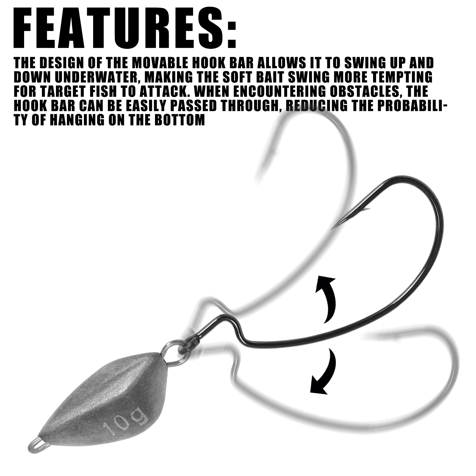 SAMOLLA 5pcs 지그 헤드 낚시 무게, 크랭크  - Fishing Hook Jig 리뷰 및 가격