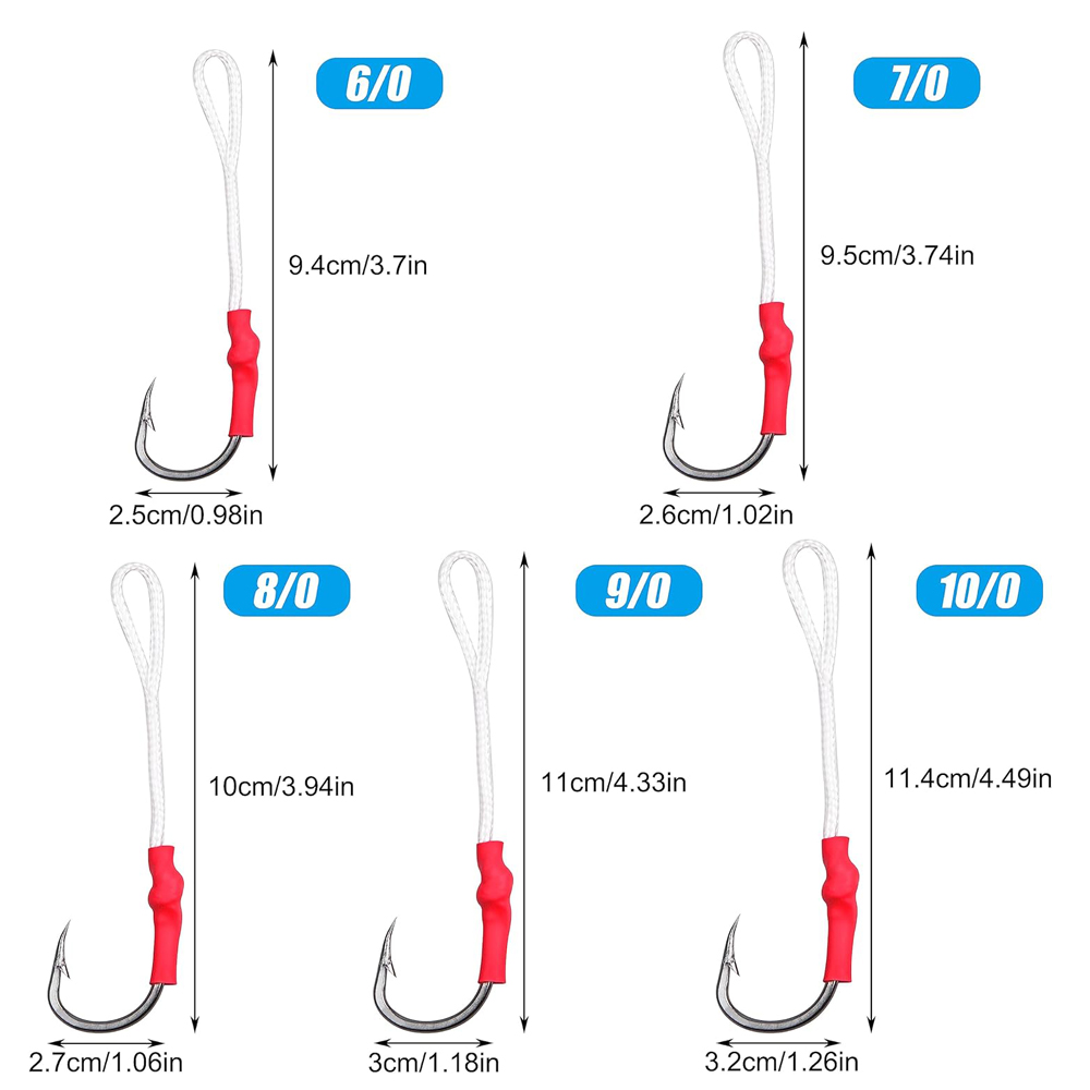 5Pcs 1/0-10/0 느린 지그 보조 낚시 후크 빅 - Fishing Hook Offset 리뷰 및 가격
