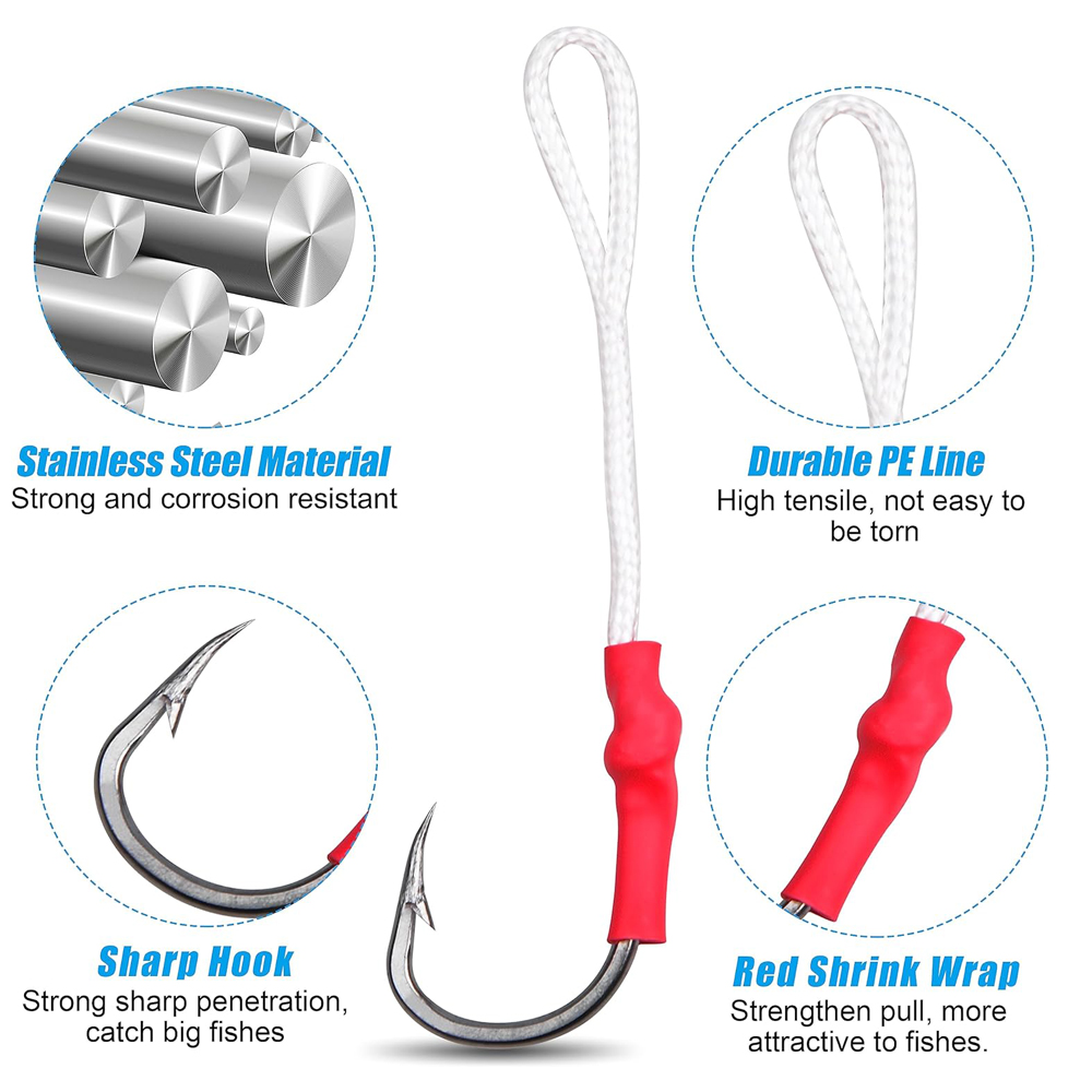 5Pcs 1/0-10/0 느린 지그 보조 낚시 후크 빅 - Fishing Hook Offset 리뷰 및 가격