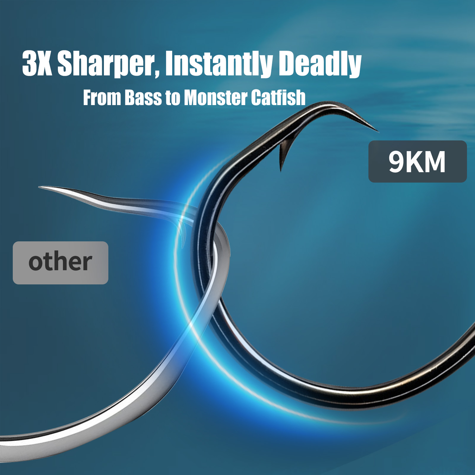 9KM 낚시용 원형 훅 25-50개 3X 강력 낚시 훅 - Fishing Hook Circle 리뷰 및 가격