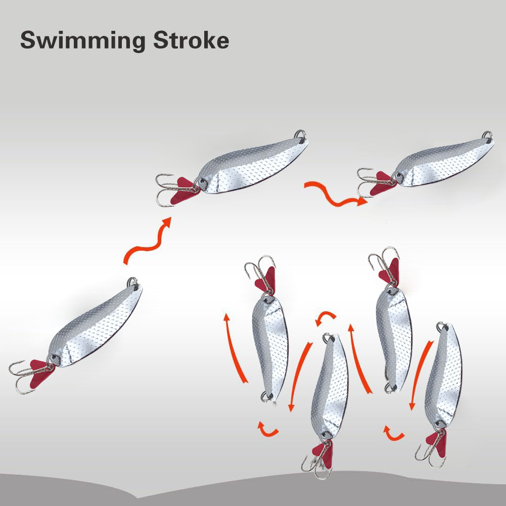 송어 낚시용 스푼 루어 실버 골드 스푼 트레블 훅 금속 - Fishing Hook Treble 리뷰 및 가격