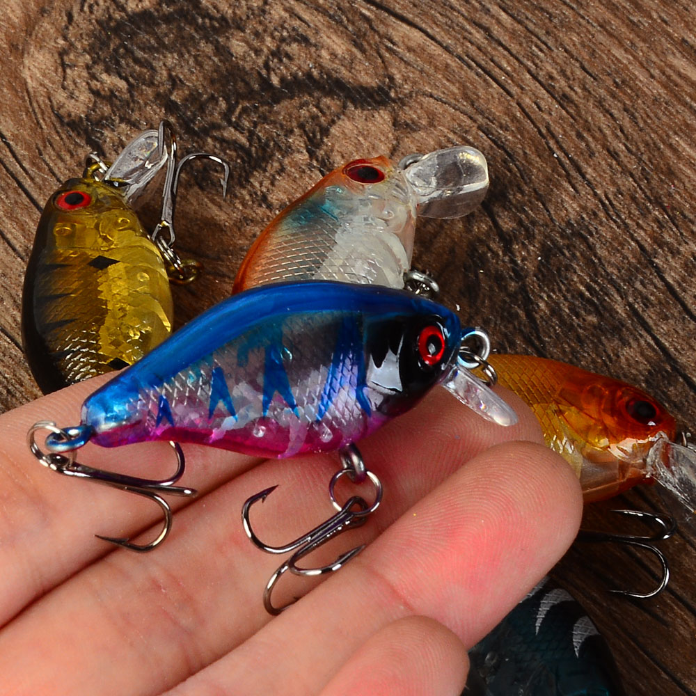5개입 플로팅 크랭크베이트 미끼 낚시 루어 워블러 크랭 - Fishing Hook Treble 리뷰 및 가격