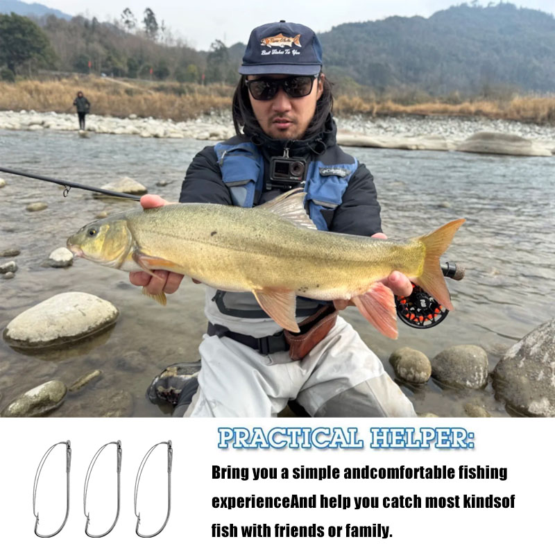 20/40개 위드리스 오프셋 웜 후크 - 스냅 방지 배 - Fishing Hook Offset 리뷰 및 가격