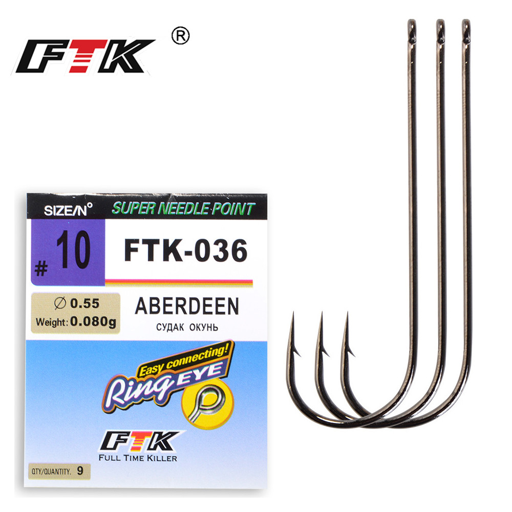 FTK 클래식 ABERDEEN 일본산 바다 낚시 후크  - Fishing Hook Barbless 리뷰 및 가격