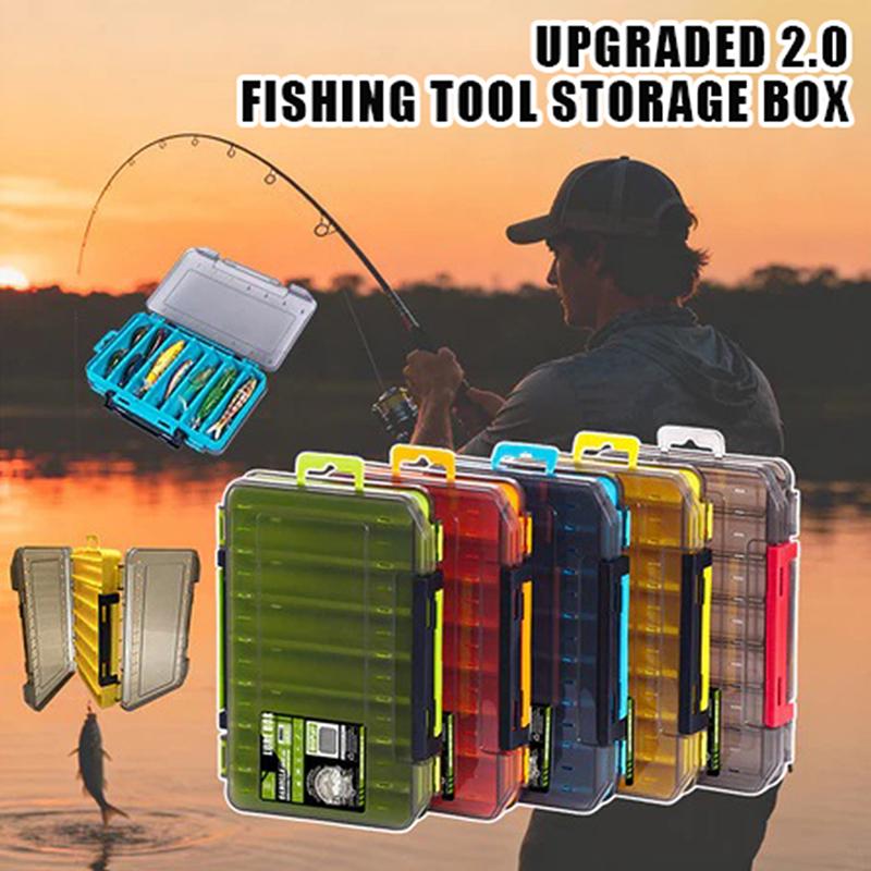 양면형 컴팩트 태클 박스 - 루어, 훅, 미끼를 위한  - Fishing Hook Box 리뷰 및 가격