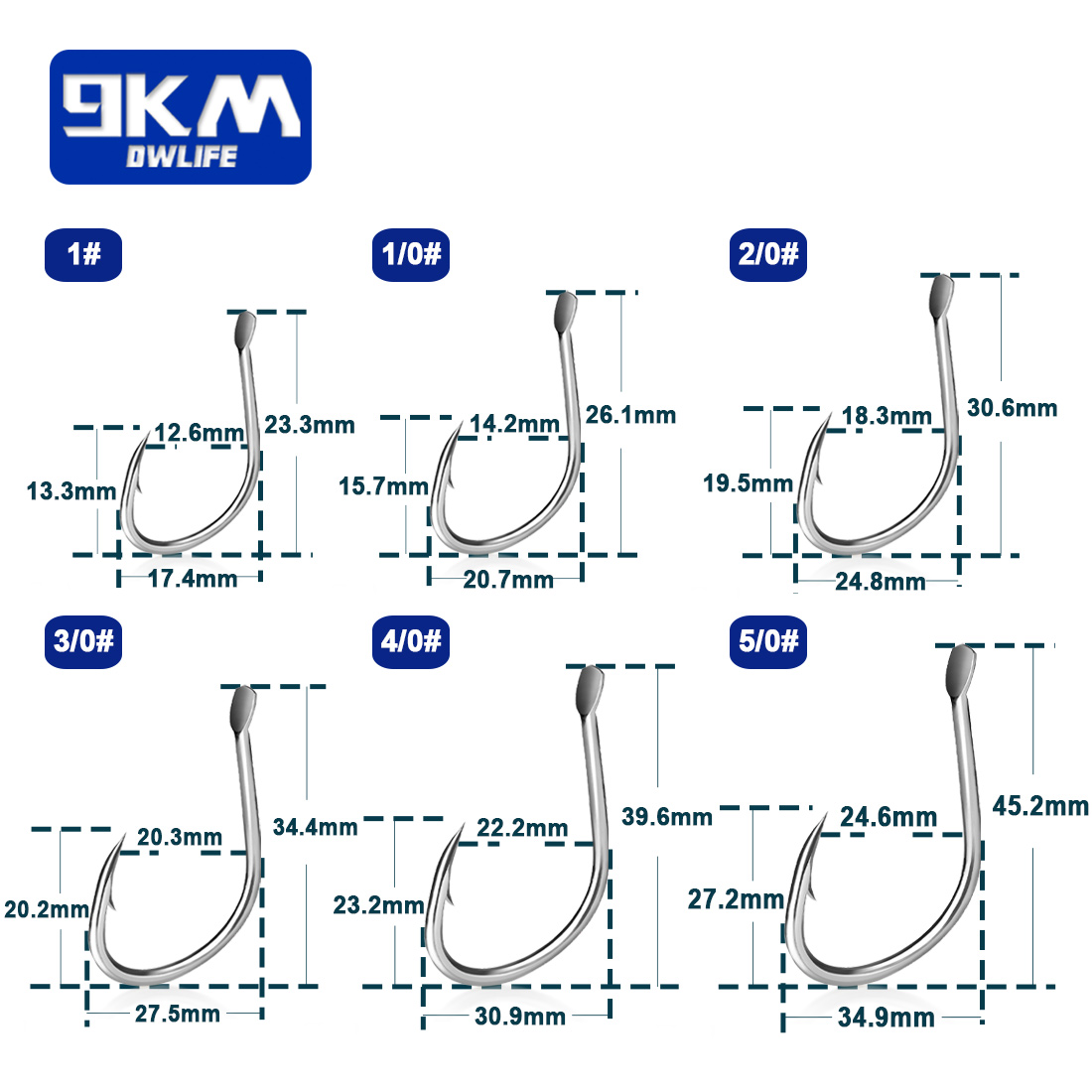 9KM 라이브 미끼 후크 바닷물 낚시 후크 25~100 - Fishing Hook Circle 리뷰 및 가격